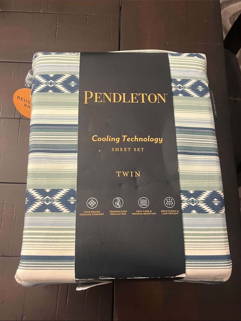 Pendleton Beacon Serape Twin Sheet Set - Flat, Fitted, 1 Standard Pillowcase